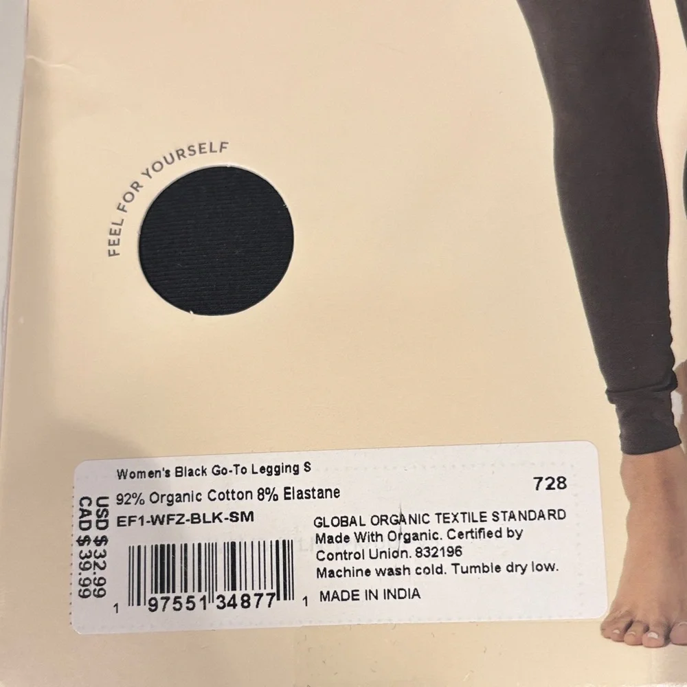 Pact Women's Black Leggings - Picture 4 of 5